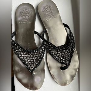 Vince Camuto rhinestone flats/sandals
